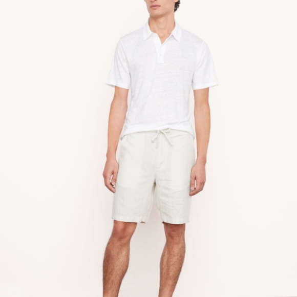 VINCE Mens Lightweight Hemp Shorts in Beige - MSRP $225 - Various Sizes - BNWT - Picture 1 of 4